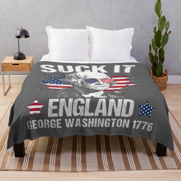Item preview, Men's Suck-It England Funny 4th July George Washington 1776 designed and sold by KristineLi.