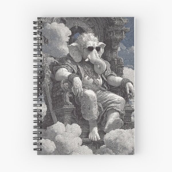 Item preview, Ganesha Cosmic Emperor Vintage Engraving Style designed and sold by PANNARUK THAILAND.