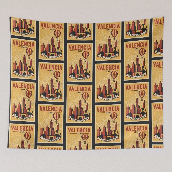 Item preview, Valencia Spain 1950s Vintage Travel Tourism designed and sold by TravelersGems.