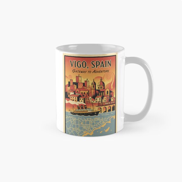 Item preview, Vigo Spain 1950s Vintage Travel Tourism designed and sold by TravelersGems.