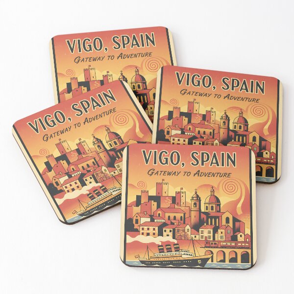 Item preview, Vigo Spain 1950s Vintage Travel Tourism designed and sold by TravelersGems.