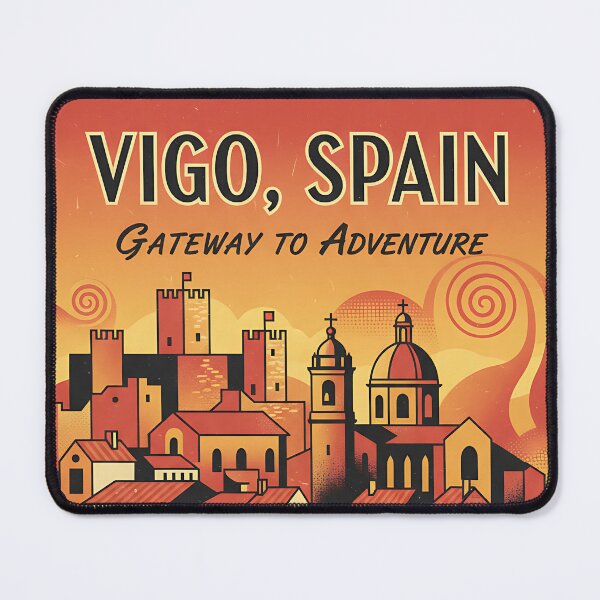 Item preview, Vigo Spain 1950s Vintage Travel Tourism designed and sold by TravelersGems.