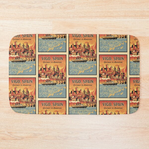 Item preview, Vigo Spain 1950s Vintage Travel Tourism designed and sold by TravelersGems.