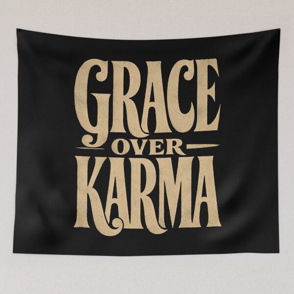 Item preview, Grace Over Karma Vintage Faith Poster Shirt designed and sold by PhylonBoxx.