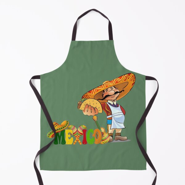 Item preview, Traditional Mexican Man Holding Taco Cartoon designed and sold by A touch of creativity.