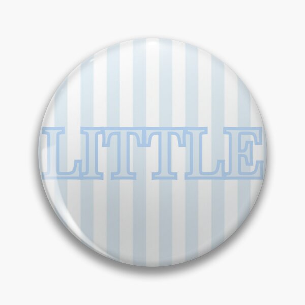 Item preview, Sorority Big/Little "Little" Sticker/Pin - Blue Stripe designed and sold by The Keepsake Vault.