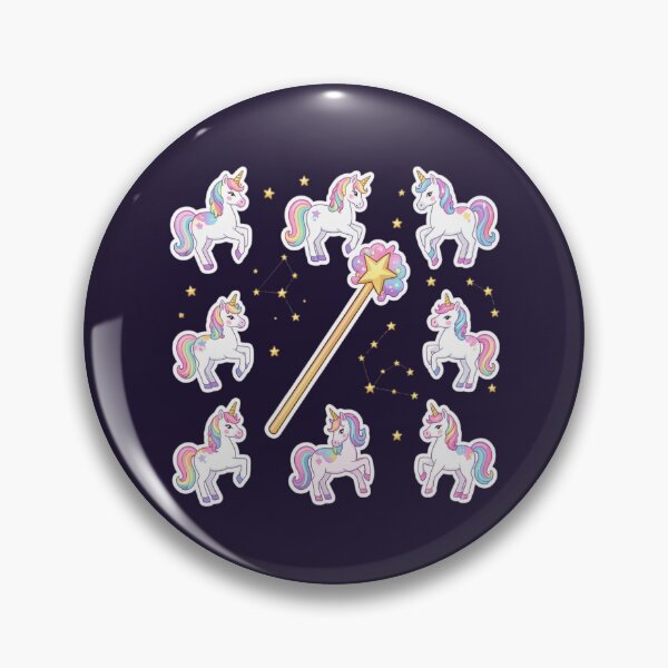 Item preview, Kawaii Unicorn & Magic Wand Sticker Pack: Pastel Celestial Star Constellation Set designed and sold by Yasmine Mohammed.