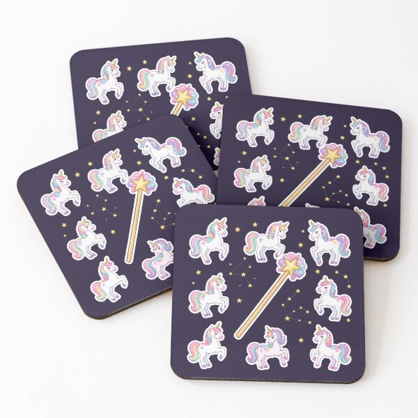 Item preview, Kawaii Unicorn & Magic Wand Sticker Pack: Pastel Celestial Star Constellation Set designed and sold by Yasmine Mohammed.