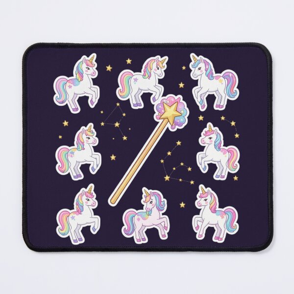 Item preview, Kawaii Unicorn & Magic Wand Sticker Pack: Pastel Celestial Star Constellation Set designed and sold by Yasmine Mohammed.