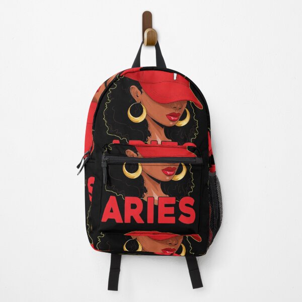 Item preview, Aries Zodiac Black Woman Red Cap Fashion Design designed and sold by MaxGraphicShirt.