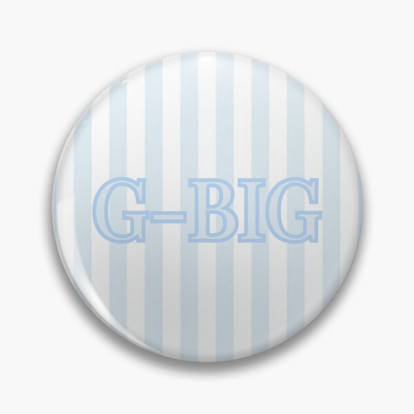 Item preview, Sorority Big/Little "G-Big" Sticker/Pin - Blue Stripe designed and sold by The Keepsake Vault.