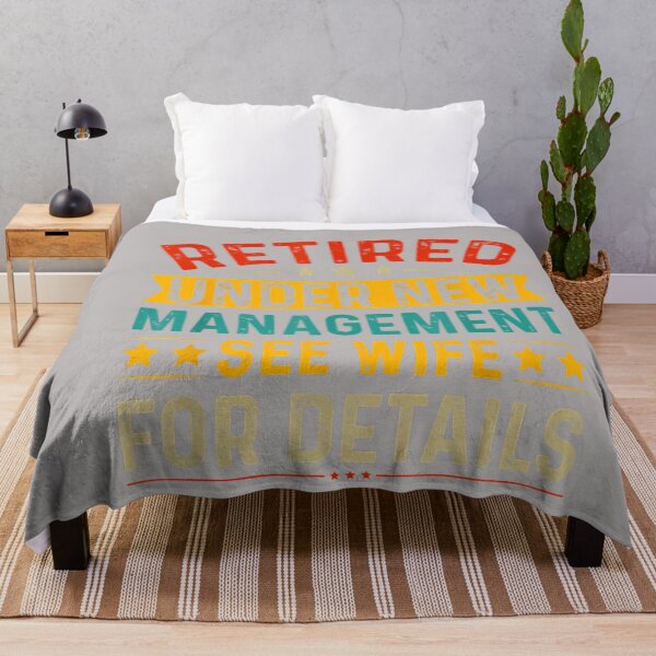 Item preview, Retired Under New Management See Wife Retirement Men Dad_2 designed and sold by GreggRoss.