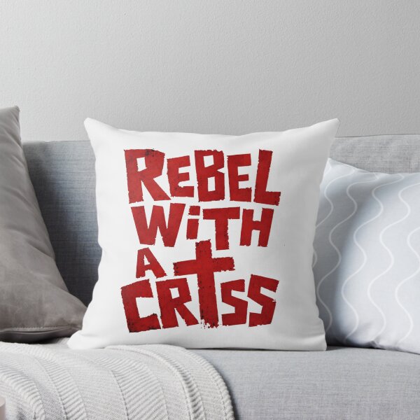 Item preview, Rebel With A Cross Gritty Christian Tee designed and sold by PhylonBoxx.