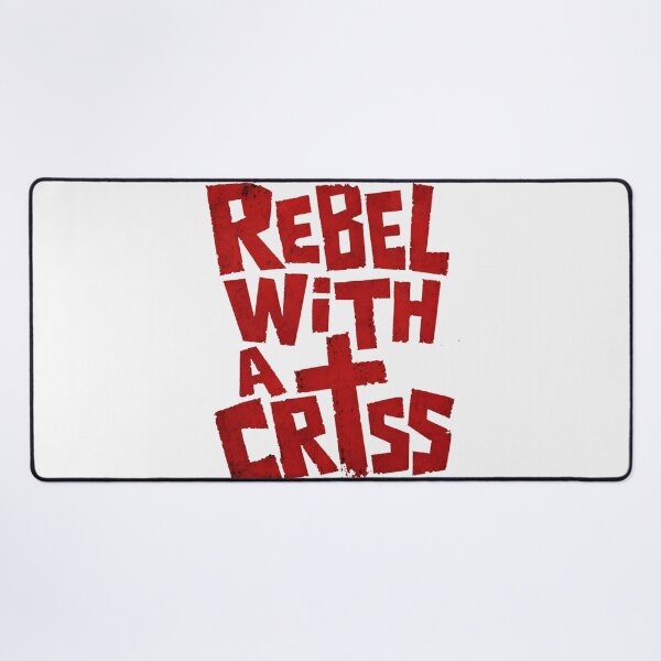 Item preview, Rebel With A Cross Gritty Christian Tee designed and sold by PhylonBoxx.