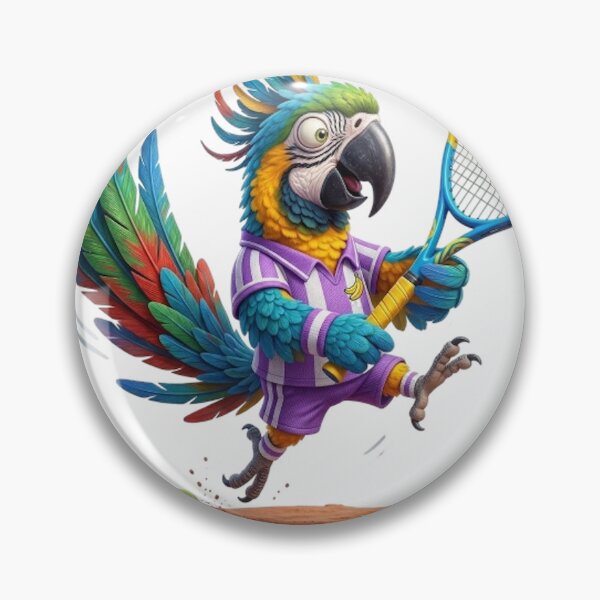 Item preview, FUNNY TENNIS MACAW designed and sold by likbatonboot.