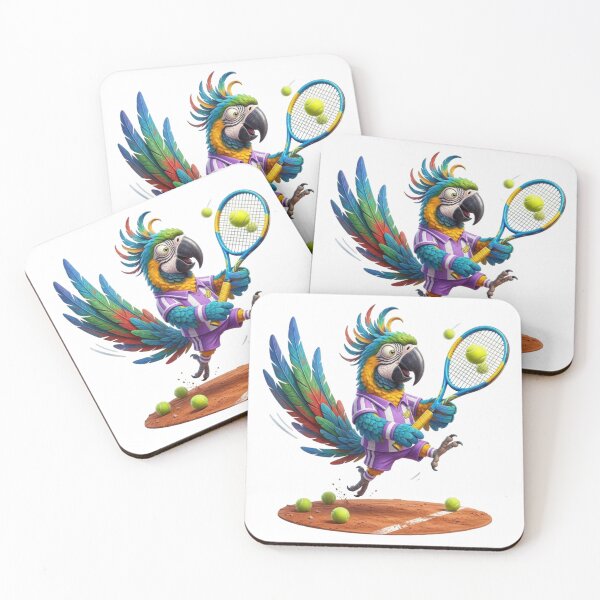 Item preview, FUNNY TENNIS MACAW designed and sold by likbatonboot.