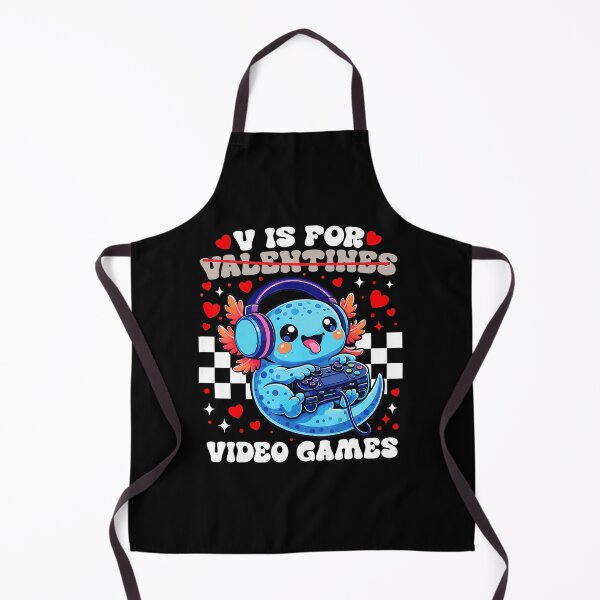 Item preview, Cute Axolotl Gamer Valentine With Hearts and Video Games designed and sold by FGTV2021.