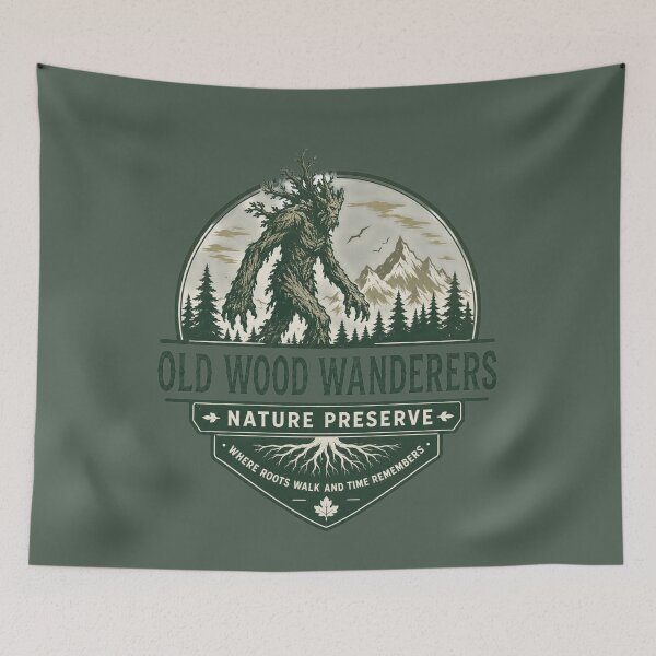 Item preview, Old Wood Wanderers Nature Preserve Forest Monster Cryptid designed and sold by bosamji.