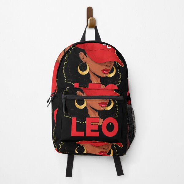 Item preview, Leo Zodiac Black Woman Red Cap Astrology Fashion Design designed and sold by MaxGraphicShirt.