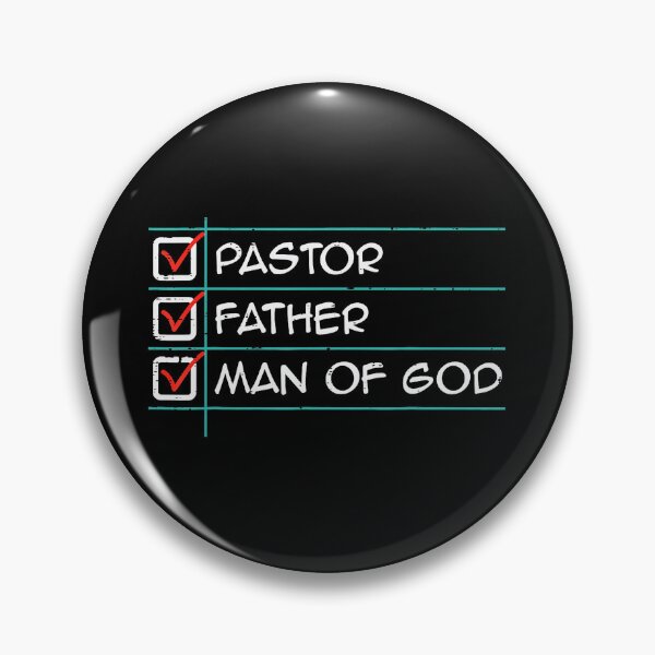 Item preview, Pastor Father Man of God Checklist Christian Dad Statement designed and sold by zamiokaline.