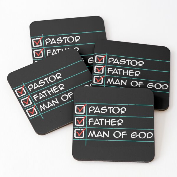 Item preview, Pastor Father Man of God Checklist Christian Dad Statement designed and sold by zamiokaline.
