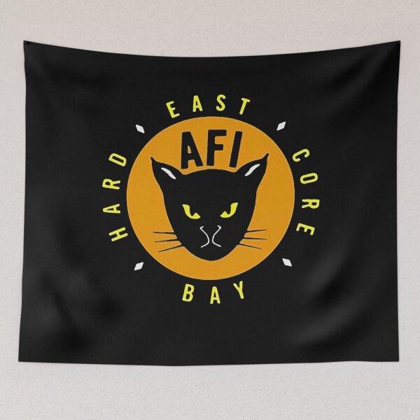 Item preview, AFI Band East Bay Hard Core Tour Black Cat designed and sold by EychanchanArt.