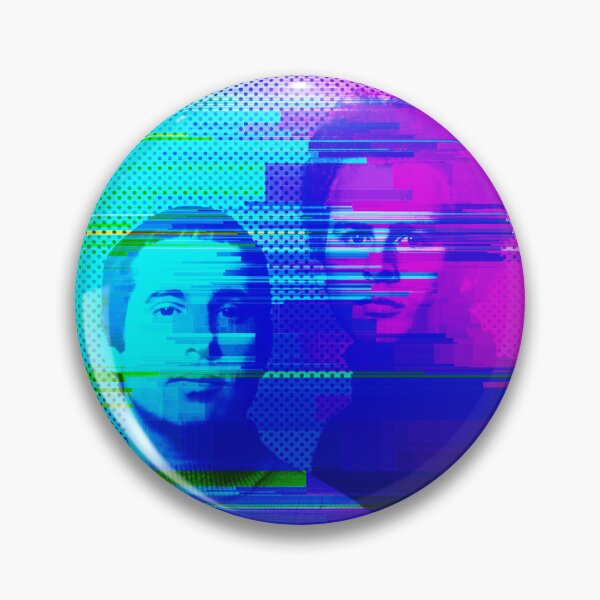 Item preview, Simon and Garfunkel retro benday dot tv designed and sold by Lost Waters of Enceladus.