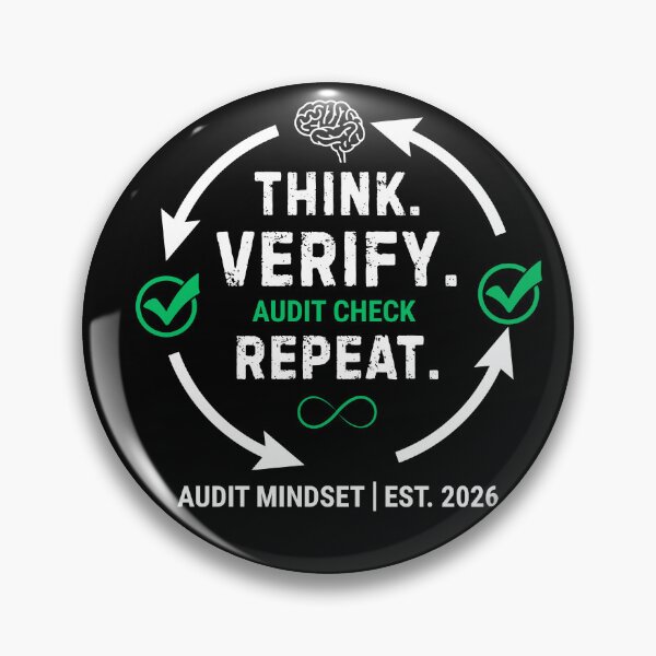 Item preview, Think Verify Repeat – Accountant & Auditor Mindset Typography Design designed and sold by FCA SIR MERCH .
