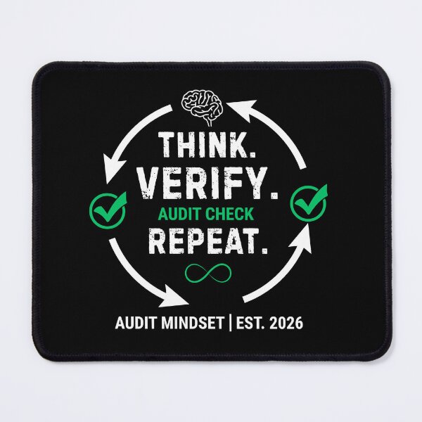 Item preview, Think Verify Repeat – Accountant & Auditor Mindset Typography Design designed and sold by FCA SIR MERCH .