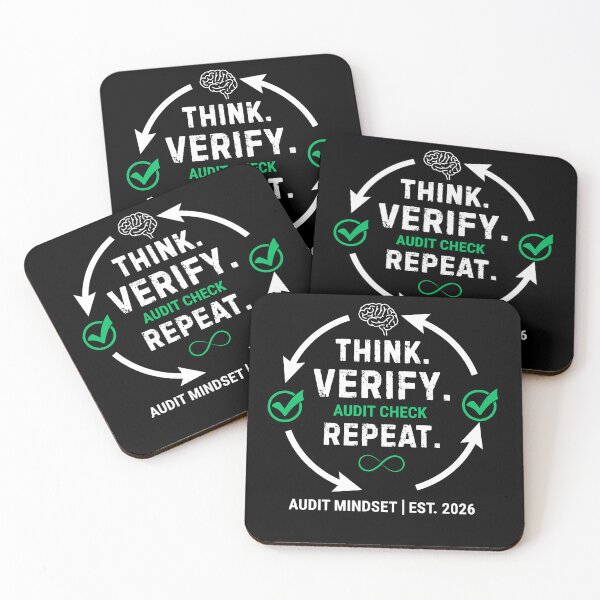 Item preview, Think Verify Repeat – Accountant & Auditor Mindset Typography Design designed and sold by FCA SIR MERCH .