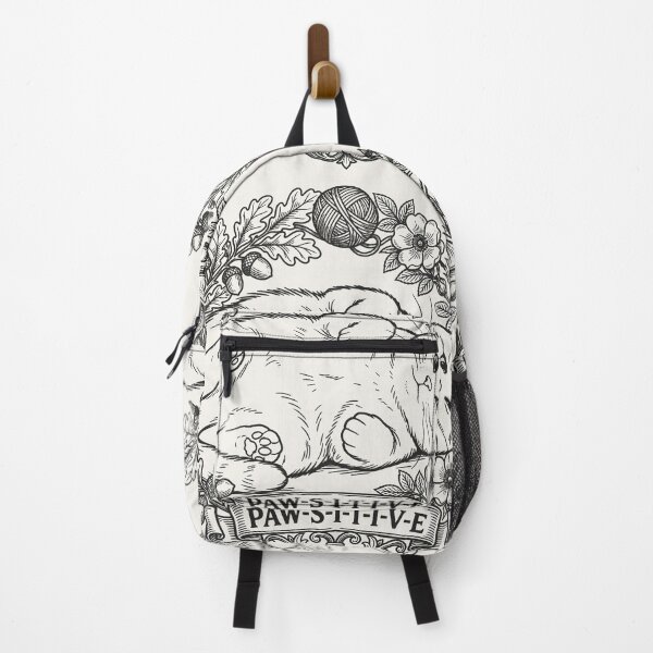 Item preview, Lying Cat with Floral Wreath - Black Line Art designed and sold by sxtfejvseyn.