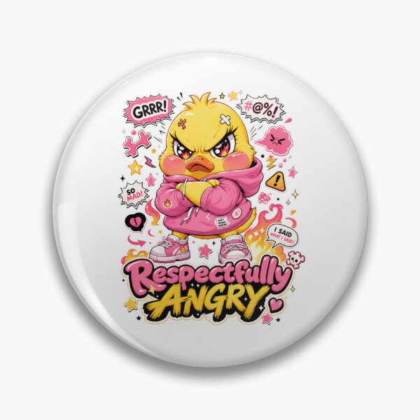 Item preview, Respectfully Angry Funny Cute Duck Meme designed and sold by Ashley critters.