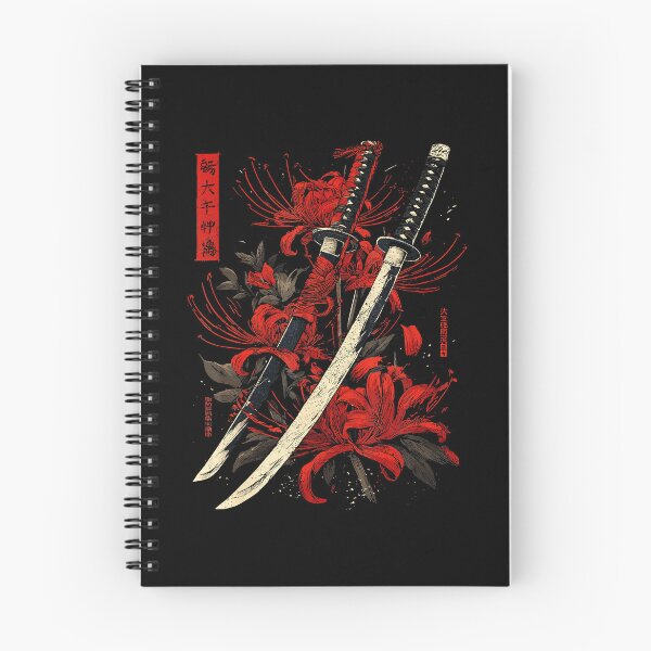 Item preview, Red Spider Lily and Katana Japanese Ink designed and sold by titanlevi.