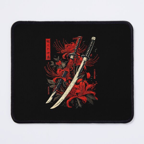 Item preview, Red Spider Lily and Katana Japanese Ink designed and sold by titanlevi.