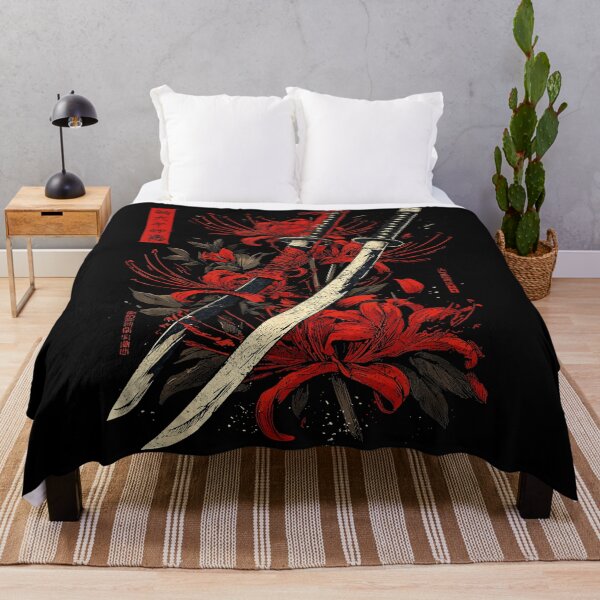 Item preview, Red Spider Lily and Katana Japanese Ink designed and sold by titanlevi.