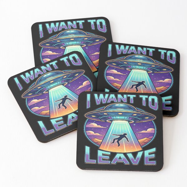 Item preview, I WANT TO LEAVE UFO designed and sold by AlienJoy.