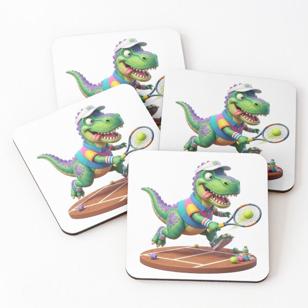 Item preview, FUNNY TENNIS DINOSAUR designed and sold by likbatonboot.