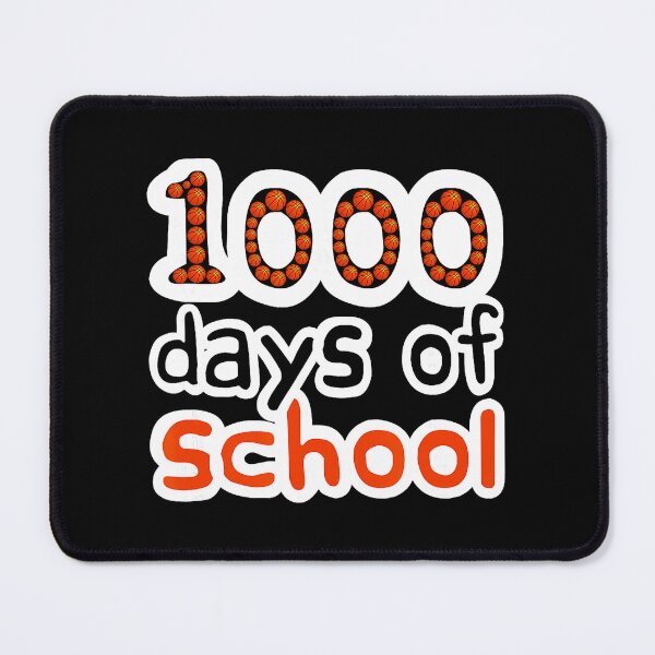 Item preview, 1000 Days Of School Basketball Milestone Fun Student designed and sold by allistermariam.