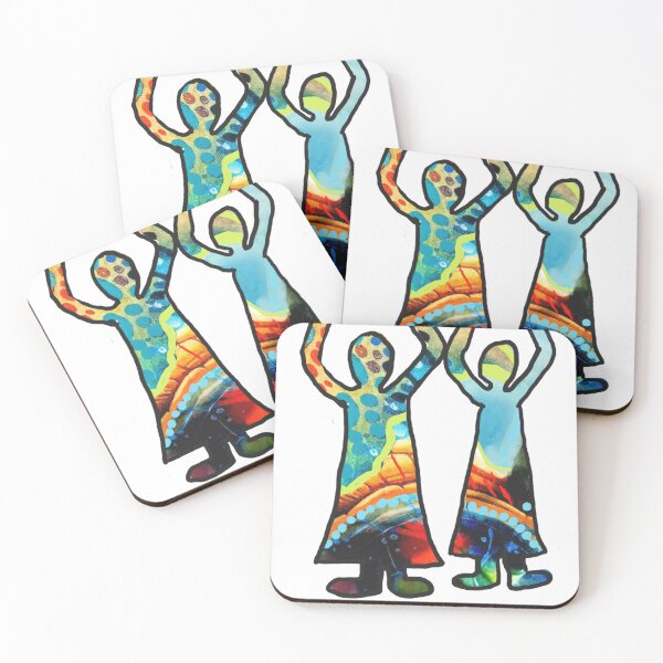 Item preview, Colourful Dancers Painting designed and sold by Fayes4Art.