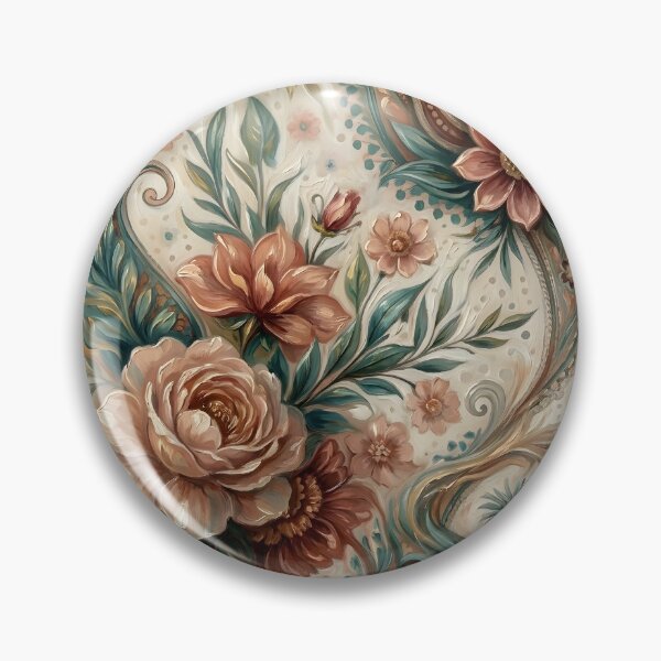 Item preview, Paisley Rose Abstract Pattern Painting designed and sold by Eclectic Monkey.