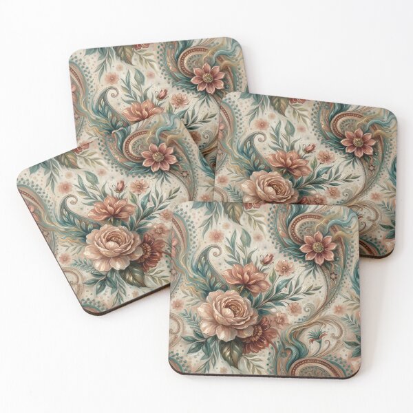 Item preview, Paisley Rose Abstract Pattern Painting designed and sold by Eclectic Monkey.