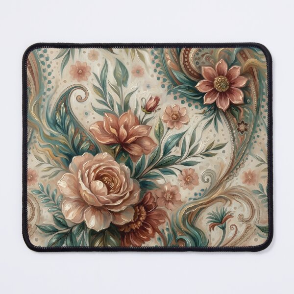 Item preview, Paisley Rose Abstract Pattern Painting designed and sold by Eclectic Monkey.