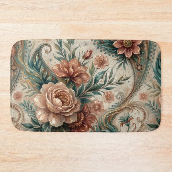 Item preview, Paisley Rose Abstract Pattern Painting designed and sold by Eclectic Monkey.