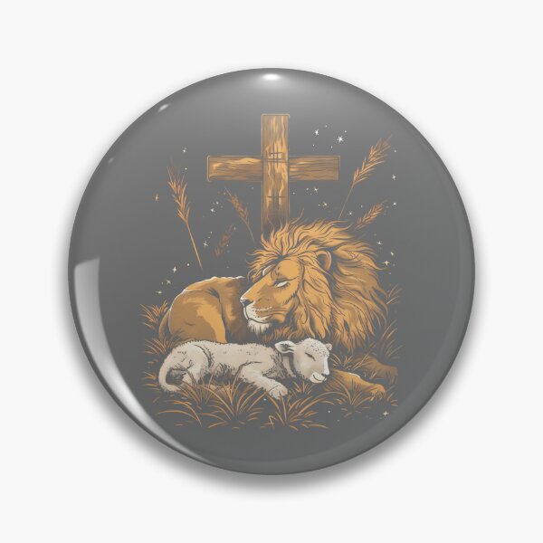 Item preview, Mens Christianity Lion Lamb Christian Cross Performance designed and sold by KristineLi.