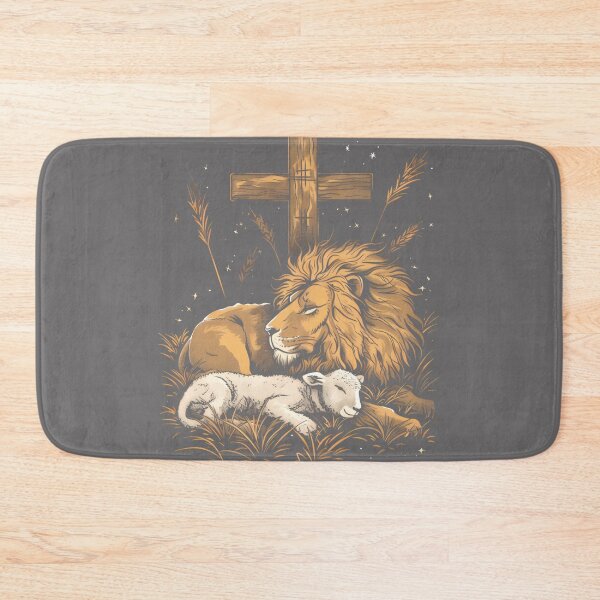Item preview, Mens Christianity Lion Lamb Christian Cross Performance designed and sold by KristineLi.