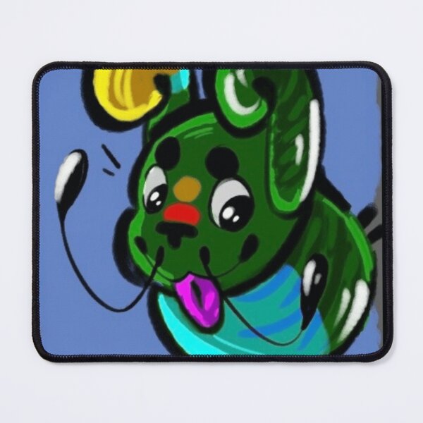 Item preview, Weird Cute Green Alien Monster Critter Cartoon Graphic designed and sold by sawsan-art.