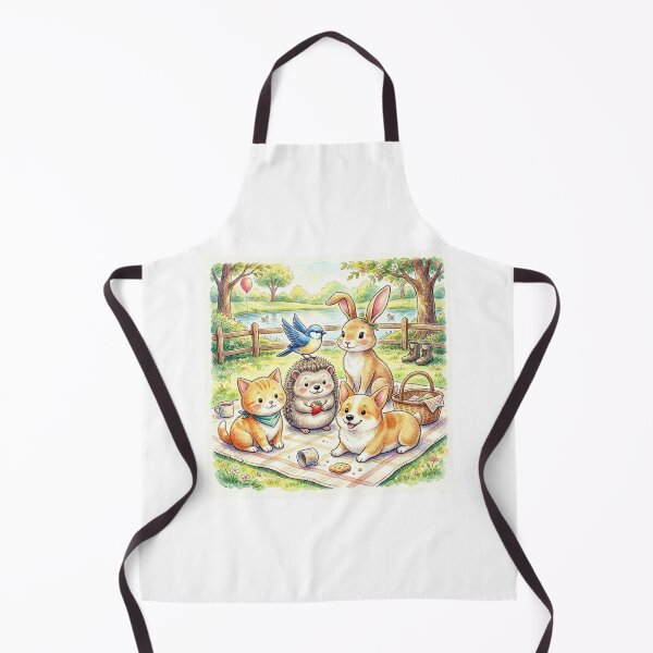 Item preview, Spring Picnic with Animal Friends - Cute and Colorful Illustration designed and sold by FunnyfrenchDs.