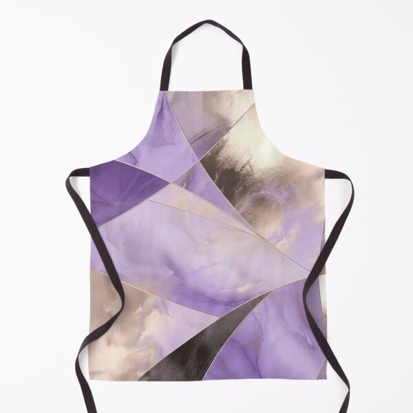 Item preview, Purple Gold Marble Geometric Pattern designed and sold by IntelliMindDesigns.
