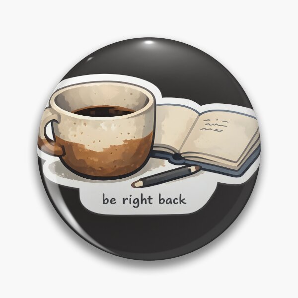 Item preview, Be Right Back Coffee Desk Design designed and sold by Naviora.