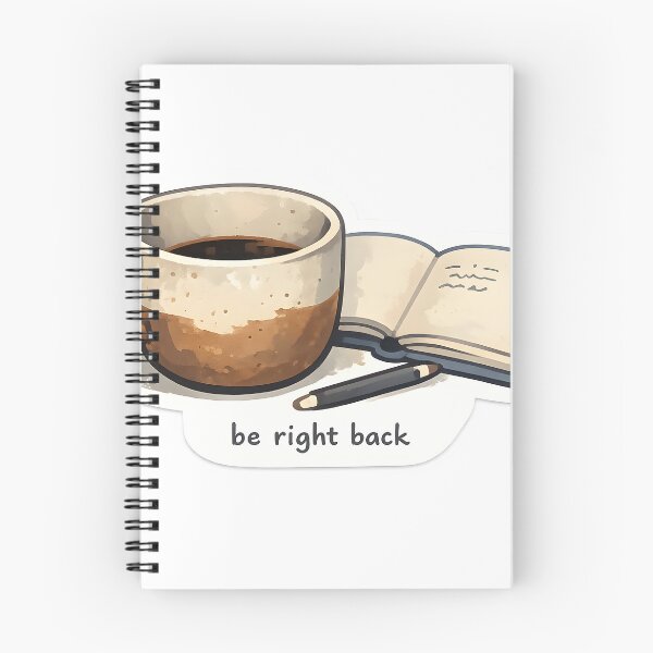 Item preview, Be Right Back Coffee Desk Design designed and sold by Naviora.